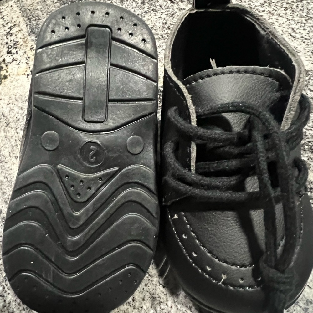 Size 2 black baby shoes